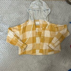 American Eagle Hooded flannel